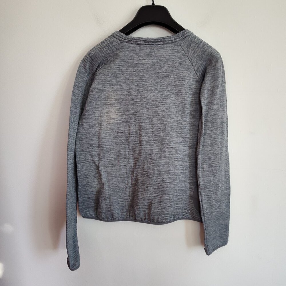 Ladies SZ M Nike Grey Dri-Fit Long-Sleeve T-Shirt - Picture 2 of 3